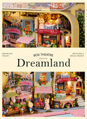 Dollhouse Miniature with Furniture Kit Handmade DIY House Model for Teens mature-themed Gift (Lucky Market)